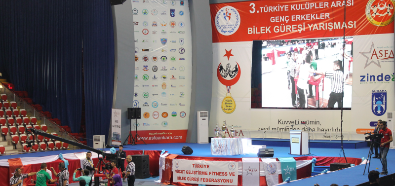 Sporcularımız 3.Türkiye Kulüpler Arası Bilek Güreşi Yarışmasına Katıldı