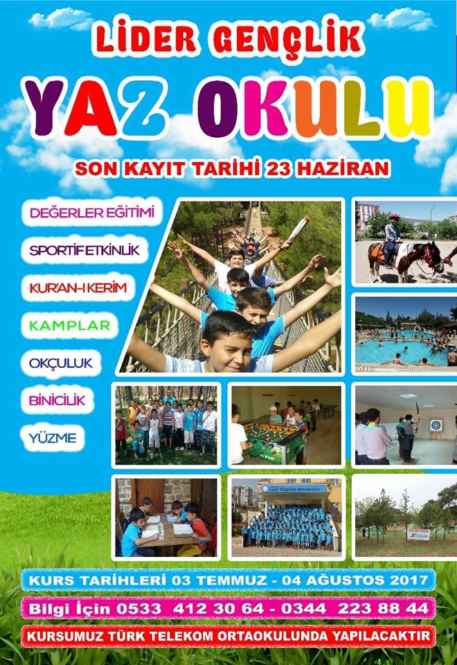 YAZ OKULUMUZ BAŞLIYOR…